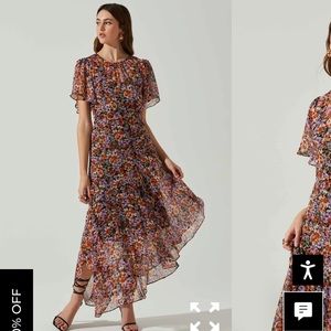 Astr the Label MIRELLA FLORAL MIDI DRESS